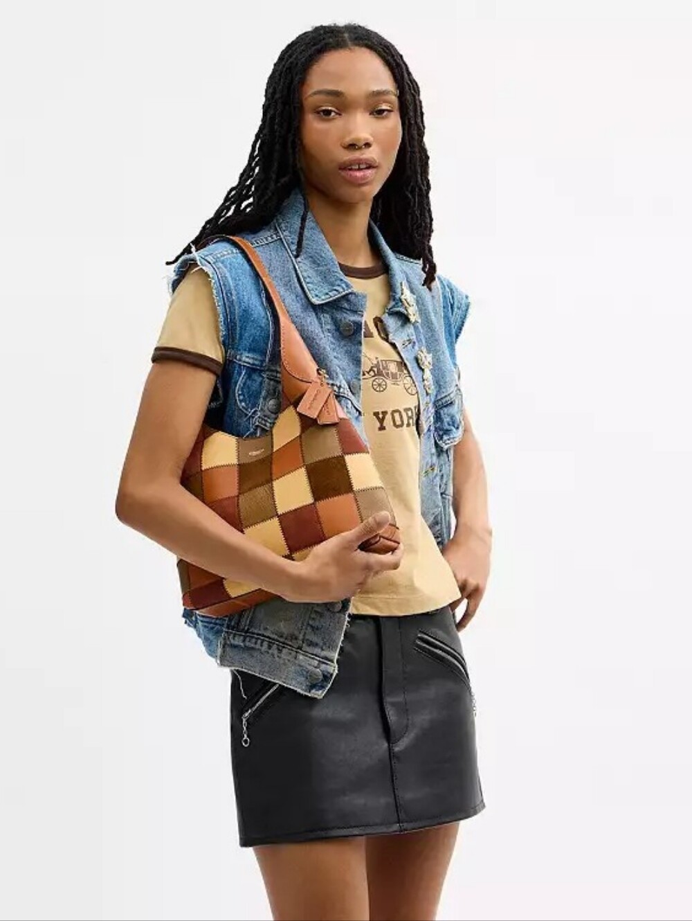 COACH Coachtopia Alter Ego Brooklyn 28 Shoulder Bag Patchwork NEW - Picture 16 of 16
